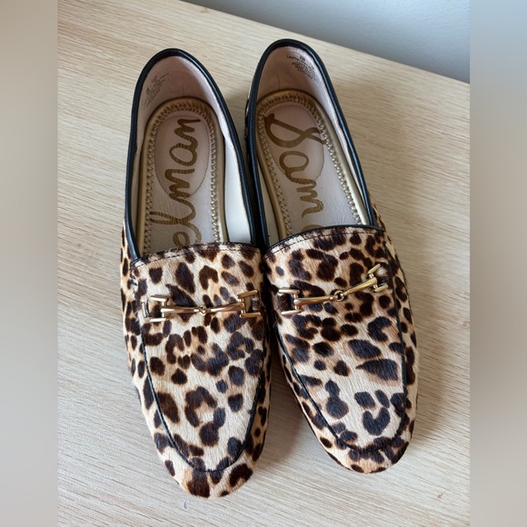 Sam Edelman Loraine Leopard-Print Calf Hair Loafers 6 - Picture 11 of 11